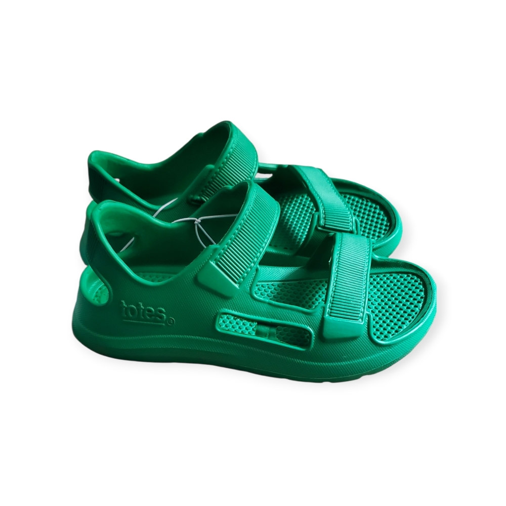 Totes Kids Vibrant Green Sandals - Picture 3 of 5
